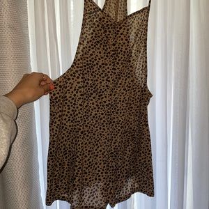 aerie leopard romper